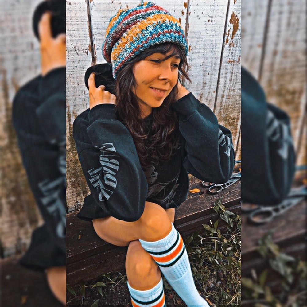 Colorful Hand Knit Beanie